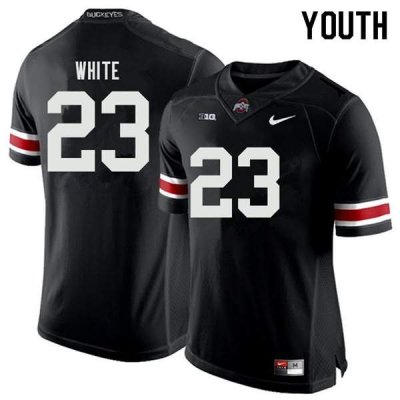 NCAA Ohio State Buckeyes Youth #23 De'Shawn White Black Nike Football College Jersey ENB6145AU